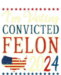 IM Voting For The Convicted Felon 2024 Hooded Wearable Blanket