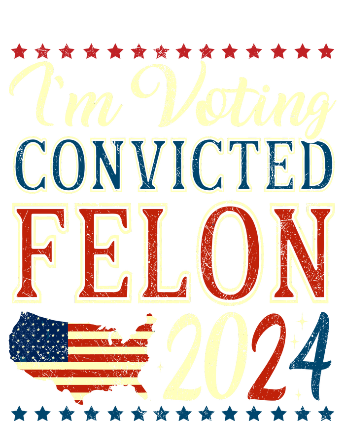 IM Voting For The Convicted Felon 2024 Hooded Wearable Blanket