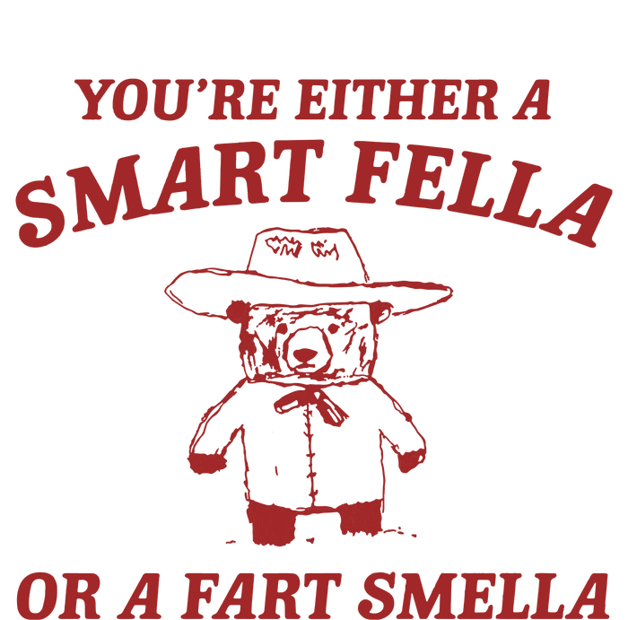 YouRe Either A Smart Fella Or A Fart Smella V-Neck T-Shirt