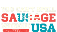 You Can’T Spell Sausage Without Usa Vintage Patriotic Women's Crop Top Tee