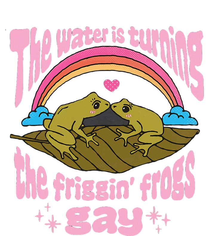 The Water Is Turning The Friggin Frogs Gay Frog Bi Pride T-Shirt