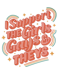 Retro I Support The Girl Gays And Theys Ally Pride Month Tie-Dye Long Sleeve Shirt