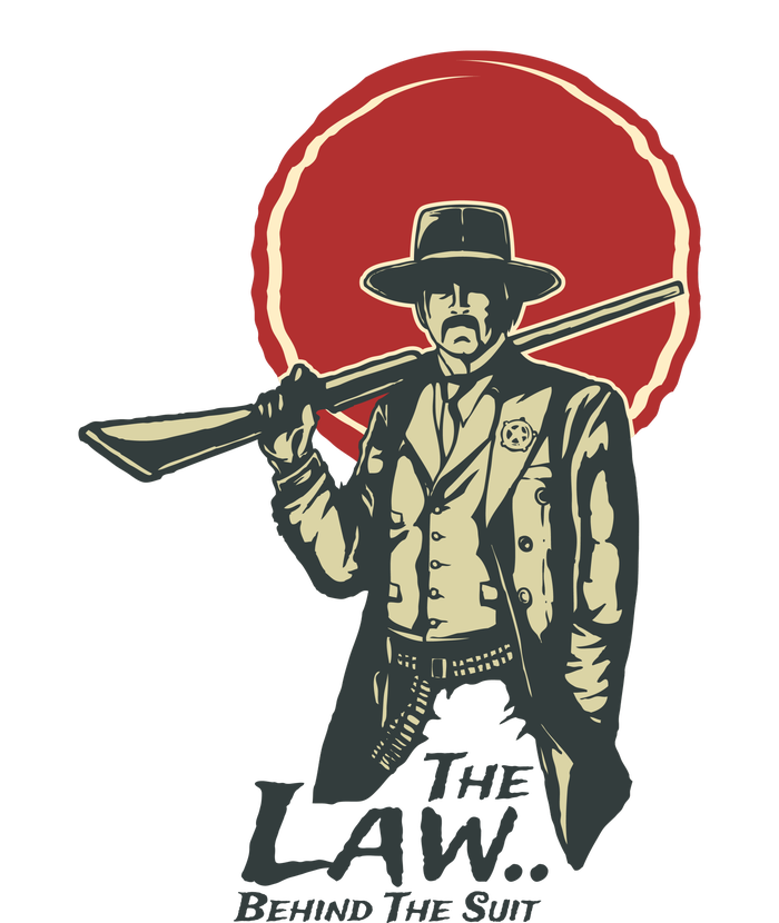 The Law Behind The Suit Retro Cowboy T-Shirt