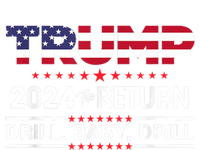 Trump 2024 Drill Baby Drill Us Flag Republican 4th Of July Baby Bodysuit