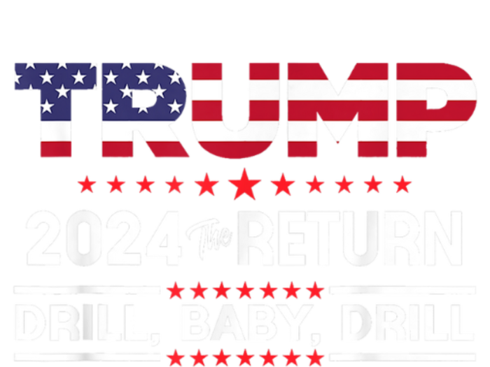 Trump 2024 Drill Baby Drill Us Flag Republican 4th Of July Baby Bodysuit