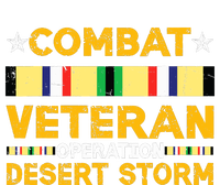 Combat Desert Storm Veteran Persian War Service Ribbon Yupoong Adult 5-Panel Trucker Hat