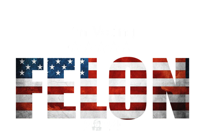 I Am Voting Felon 2024 Trump Usa Flag Dry Zone Grid Polo