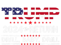 Trump 2024 Drill Baby Drill Us Flag Republican Baby Long Sleeve Bodysuit