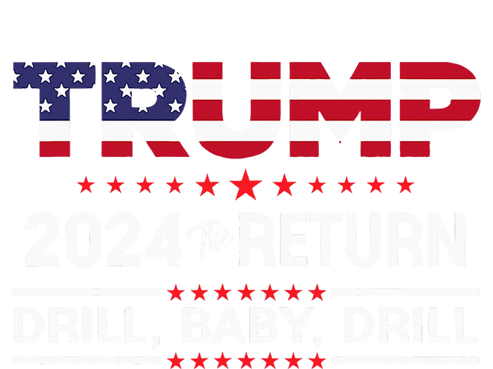 Trump 2024 Drill Baby Drill Us Flag Republican Baby Long Sleeve Bodysuit