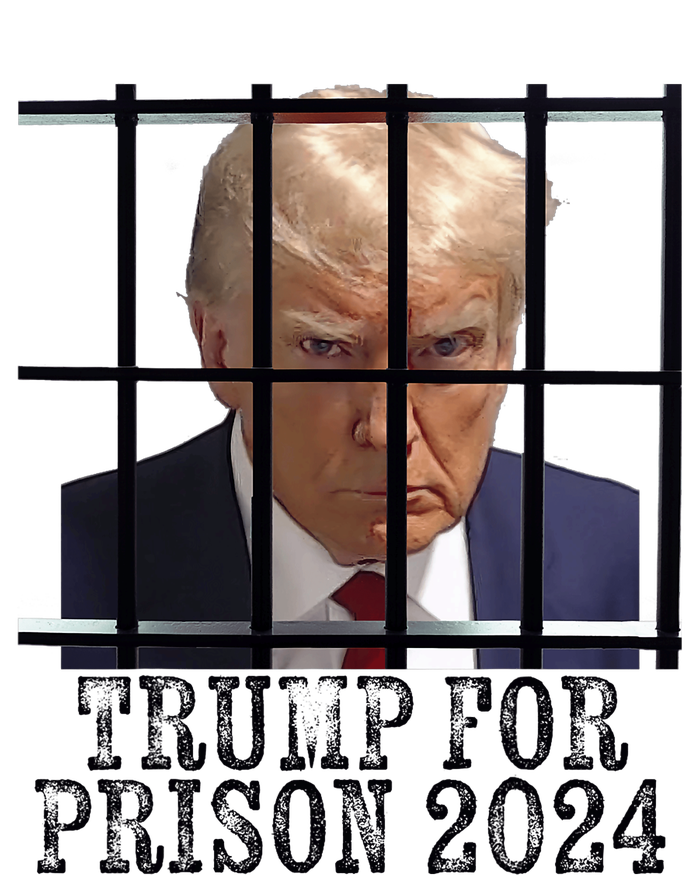 Trump For Prison 2024 Mugshot Election Parody Behind Bars T-Shirt