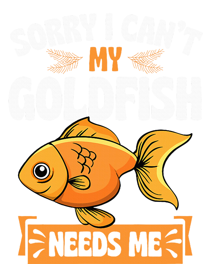 Sorry I CanT My Goldfish Needs Me Funny Aquarium Lover Insulated Varsity Jacket