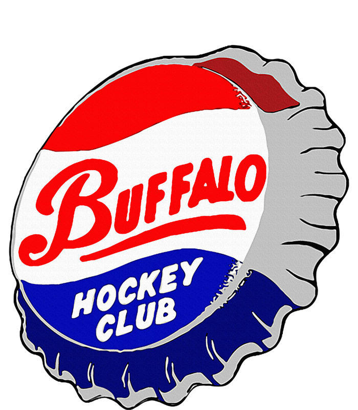 Buffalo New York Hockey Club Bottlecap Women's V-Neck T-Shirt