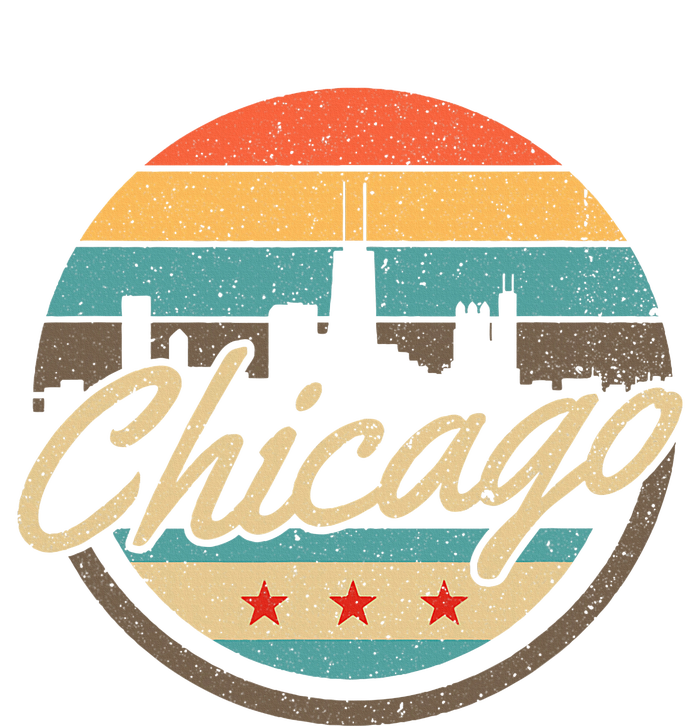 Chicago Flag Skyline Vintage Illinois Usa Souvenir T-Shirt