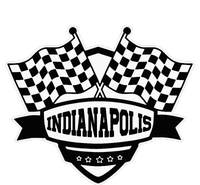 Indianapolis Indiana Racing Checkered Flag Long Sleeve Shirt