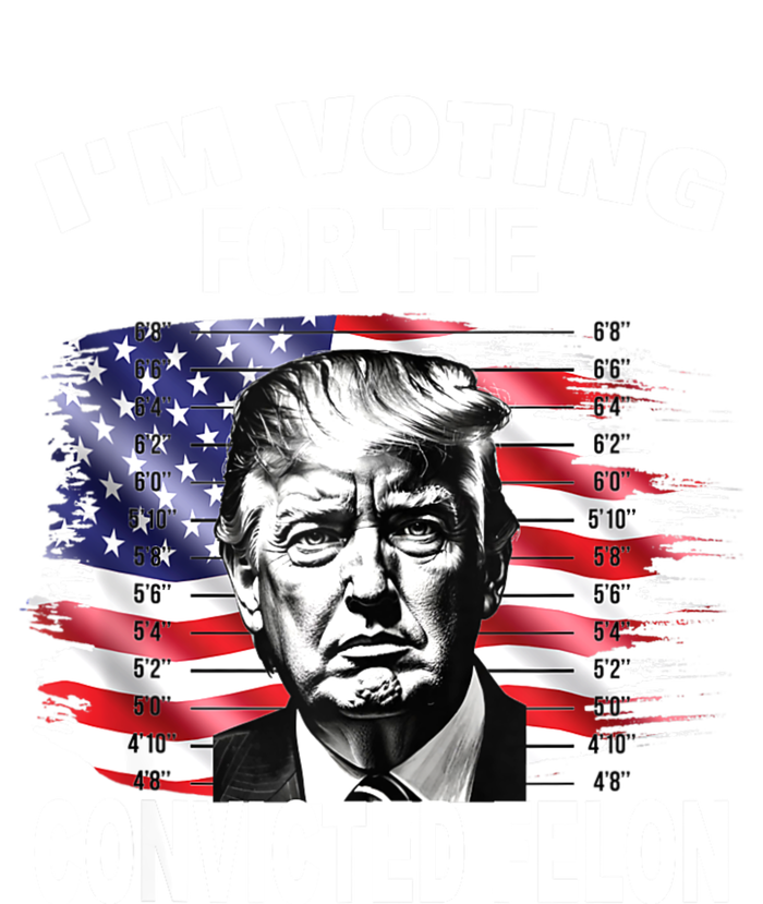 IM Voting For The Convicted Felon 2024 Funny Pro Trump Ladies Long Sleeve Shirt