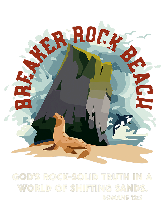 GodS Rock Solid Breaker Rock Beach Vbs 2024 Christian Tall T-Shirt