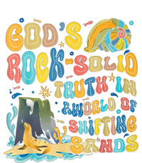 GodS Rock Solid Breaker Rock Beach Vbs 2024 Christian Trending Design Cropped Pullover Crew