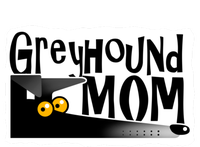 Greyhound Mom (Black) Women's Tri-Blend 3/4-Sleeve Raglan Shirt