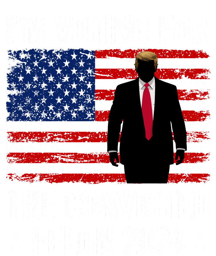 i am Voting For The Convicted Felon 2024 Women's Racerback Tank