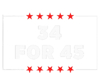 34 For 45 Trump Convicted Wool Snapback Cap