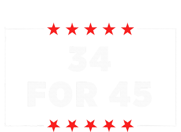 34 For 45 Trump Convicted Wool Snapback Cap