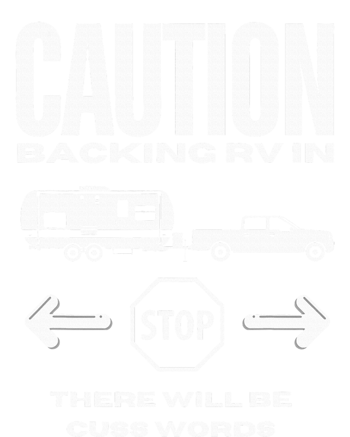 Caution Backing Rv In Funny Camping Outoors Premium T-Shirt