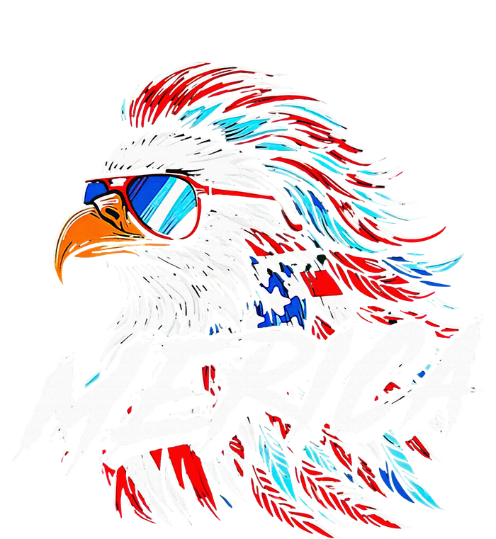 Merica Mullet Eagle Funny 4th Of July T-Shirt