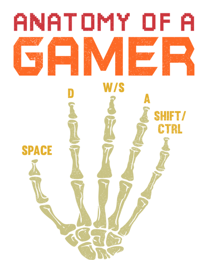 Anatomy Of A Gamer Skeleton Hand Funny Gamer Ns Gift Toddler Sweatshirt