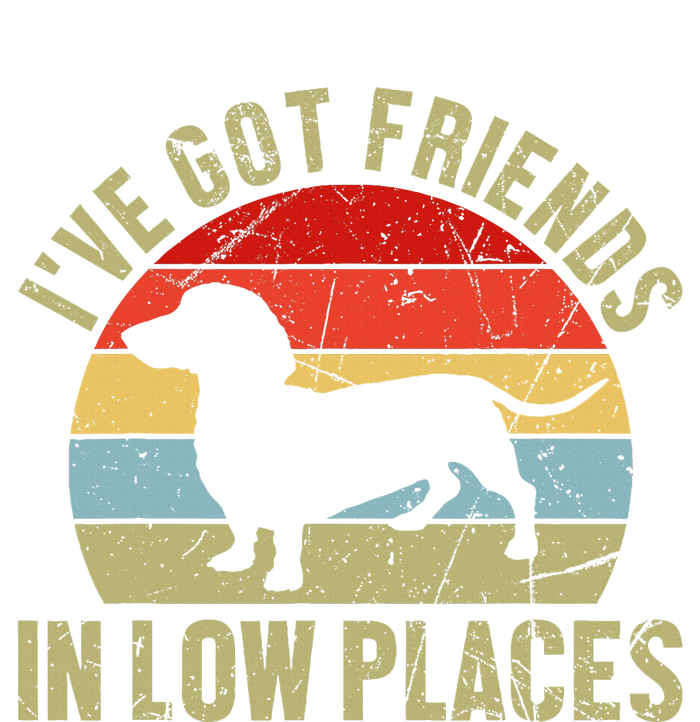 IVe Got Friends In Low Places Dachshund Dry Zone Grid Polo