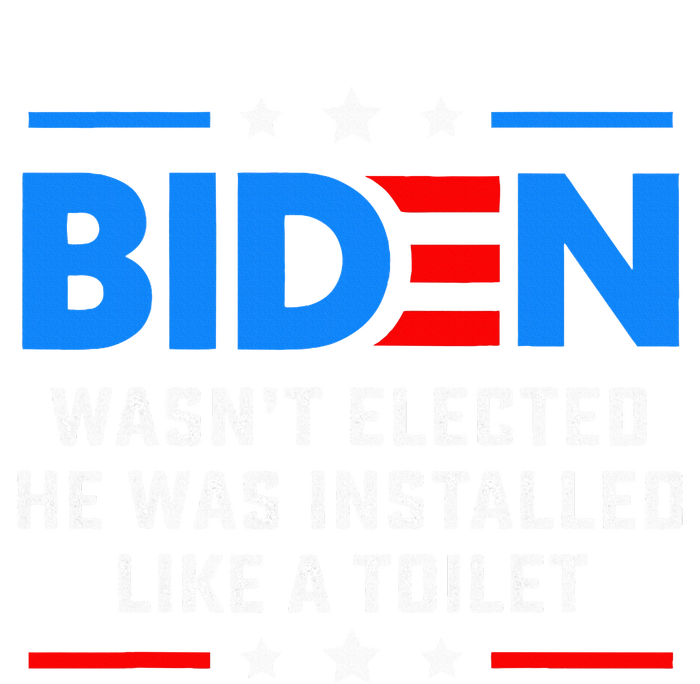 Joe Biden Wasn’T Elected He Was Installed Like A Toilet Women's Crop Top Tee