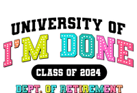 IM Done Retirement University Class Of 2024 Women's Perfect Tri Rocker Tank