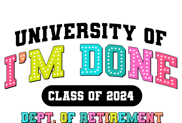 IM Done Retirement University Class Of 2024 Women's Perfect Tri Rocker Tank