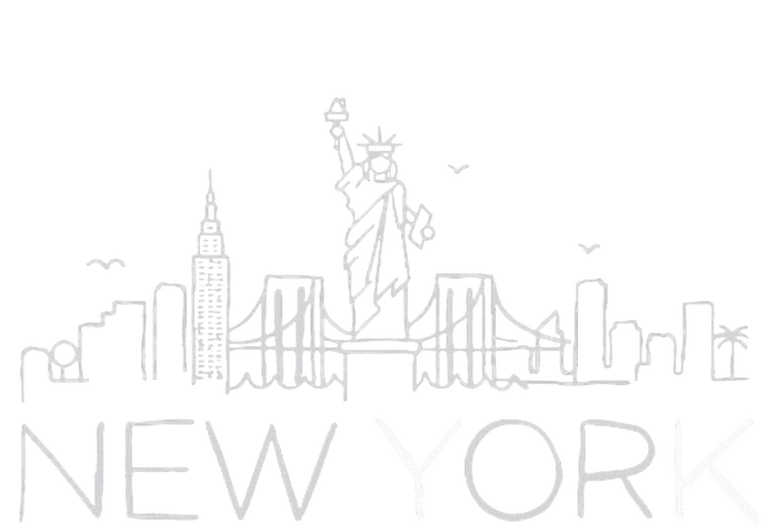 New York City New York City Skylines Statue Of Liberty Baby Bodysuit