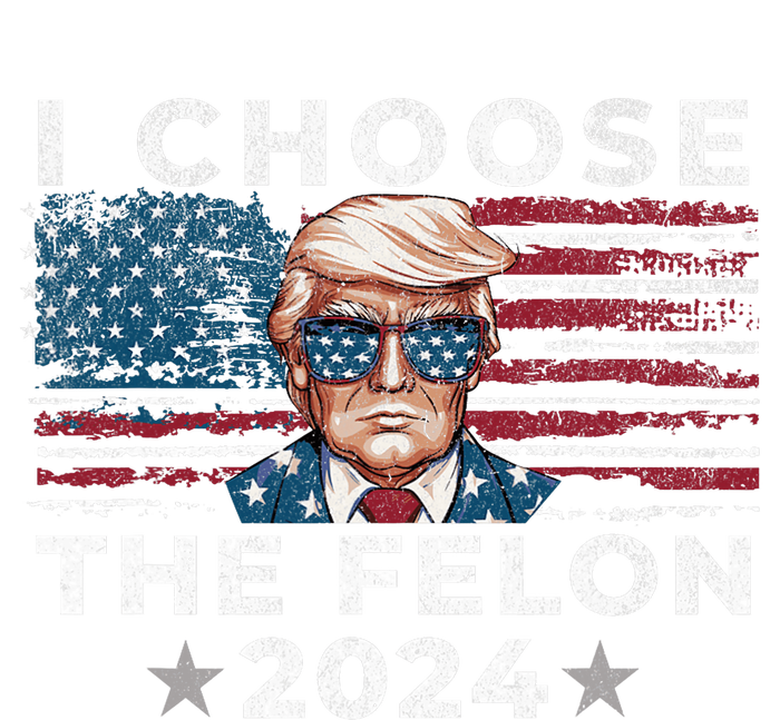 I Choose The Felon 2024 Funny Republican Patriot Baby Long Sleeve Bodysuit