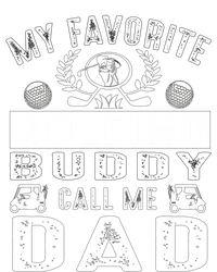 My Favorite Golfing Buddies Call Me Dad FatherS Day Gift Women's V-Neck T-Shirt