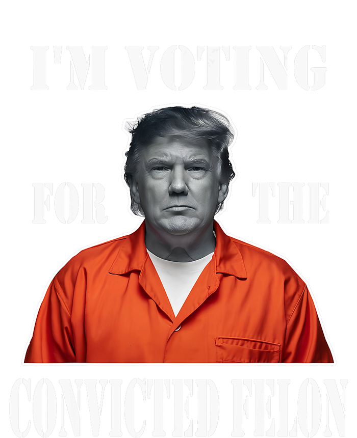 Yes IM Voting Convicted Felon 2024 Pom Pom 12in Knit Beanie