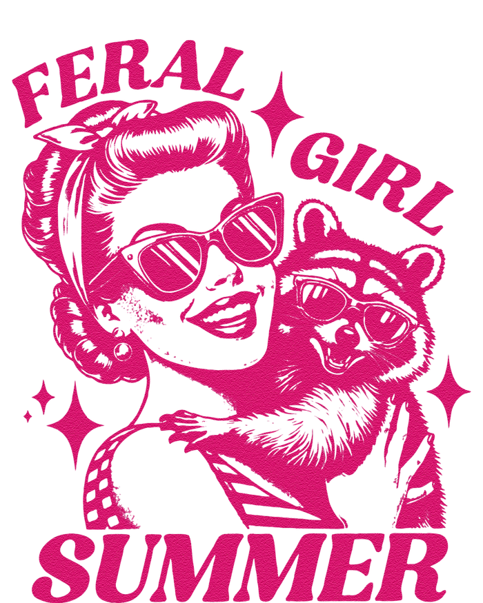 Feral Girl Summer Funny Feral Girl Summer T-Shirt