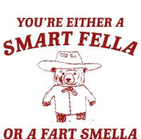 YouRe Either A Smart Fella Or A Fart Smella Softstyle Adult Sport Polo