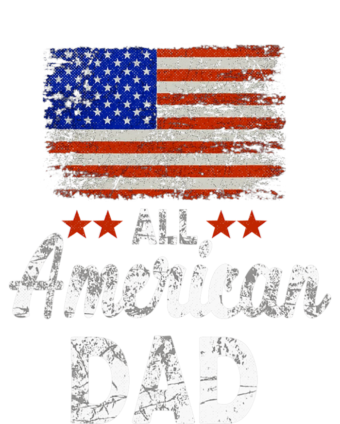 All American Dad July 4th America Flag Patriot Usa Tie-Dye Long Sleeve Shirt