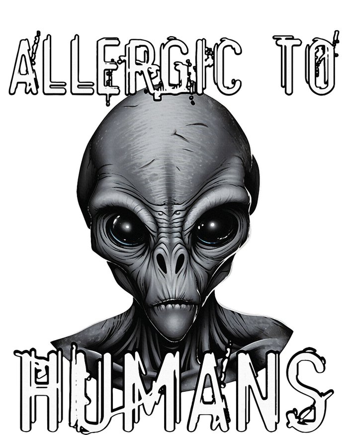 Allergic To Humans Funny Ufo Paranormal T-Shirt