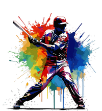 Baseball Player Paint Splash T-Shirt