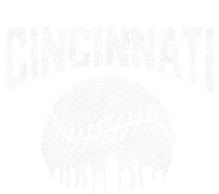 Cincinnati Baseball Ohio Skyline City Vintage Style Women's Perfect Tri Tunic Long Sleeve Shirt