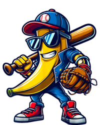 Banana Playing Baseball Fruit Lover Funny Baseball Player T-Shirt