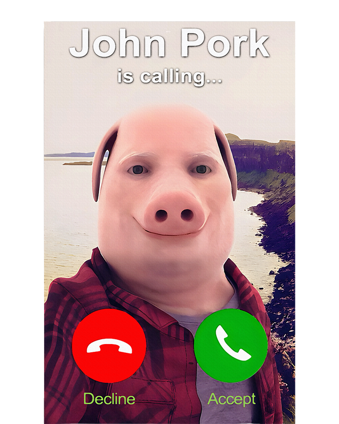 John Pork Is Calling Funny John Pork Meme Kids Sweatshirt