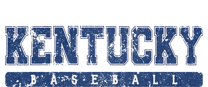 Kentucky Baseball Blue Vintage Text T-Shirt