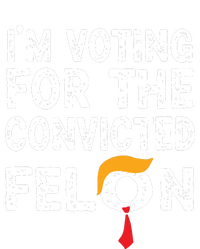 Im Voting For The Convicted Felon Funny Pro Trump 2024 Button