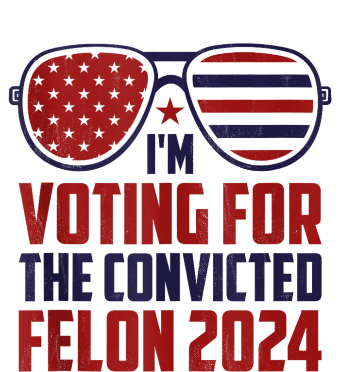 Im Voting For A Felon In 2024 Us Flag Sunglasses Pro Trump Sustainable Bucket Hat