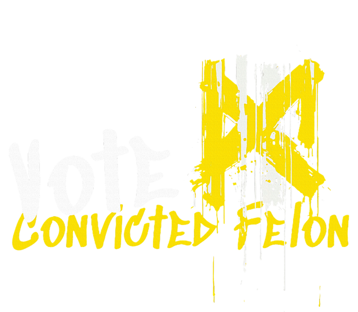 Vote Convicted Felon Usa 2024 Election Graffiti Women's T-Shirt