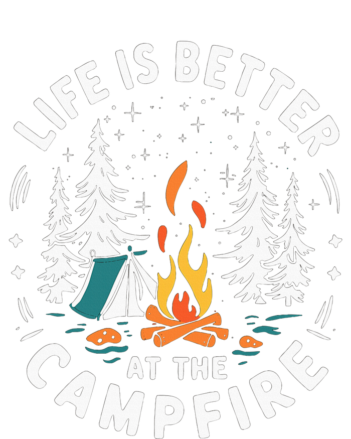 Life Is Better At The Campfire Full-Length Apron With Pockets