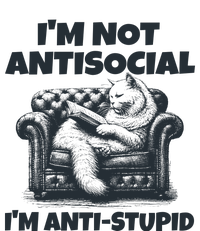 IM Not Antisocial IM Antistupid Black T-Shirt